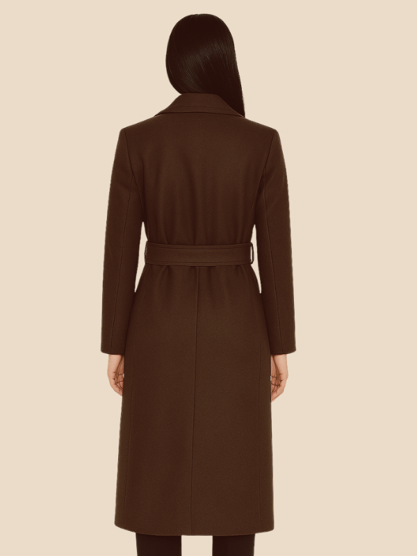Long Belted Wool Coat