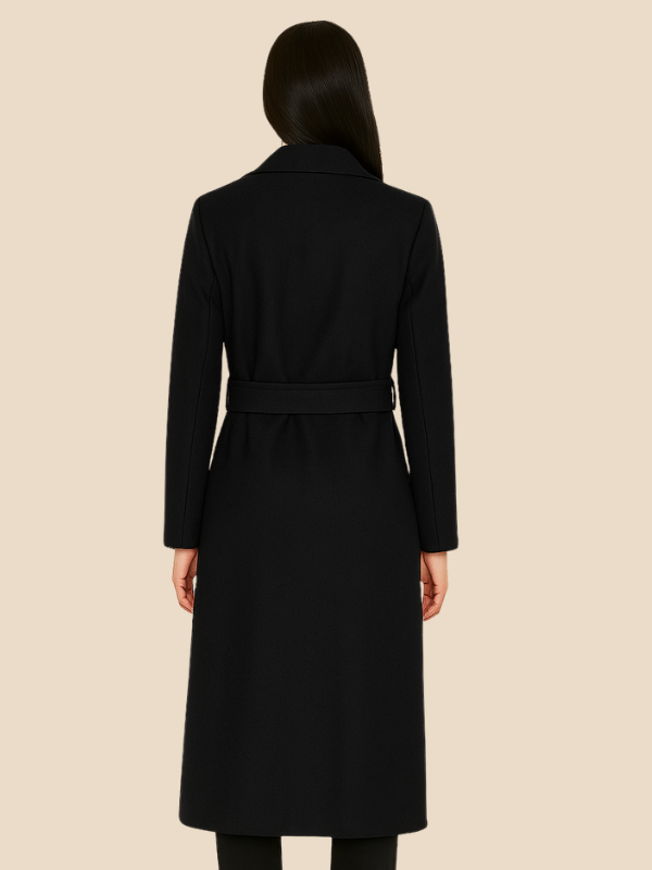 Long Belted Wool Coat