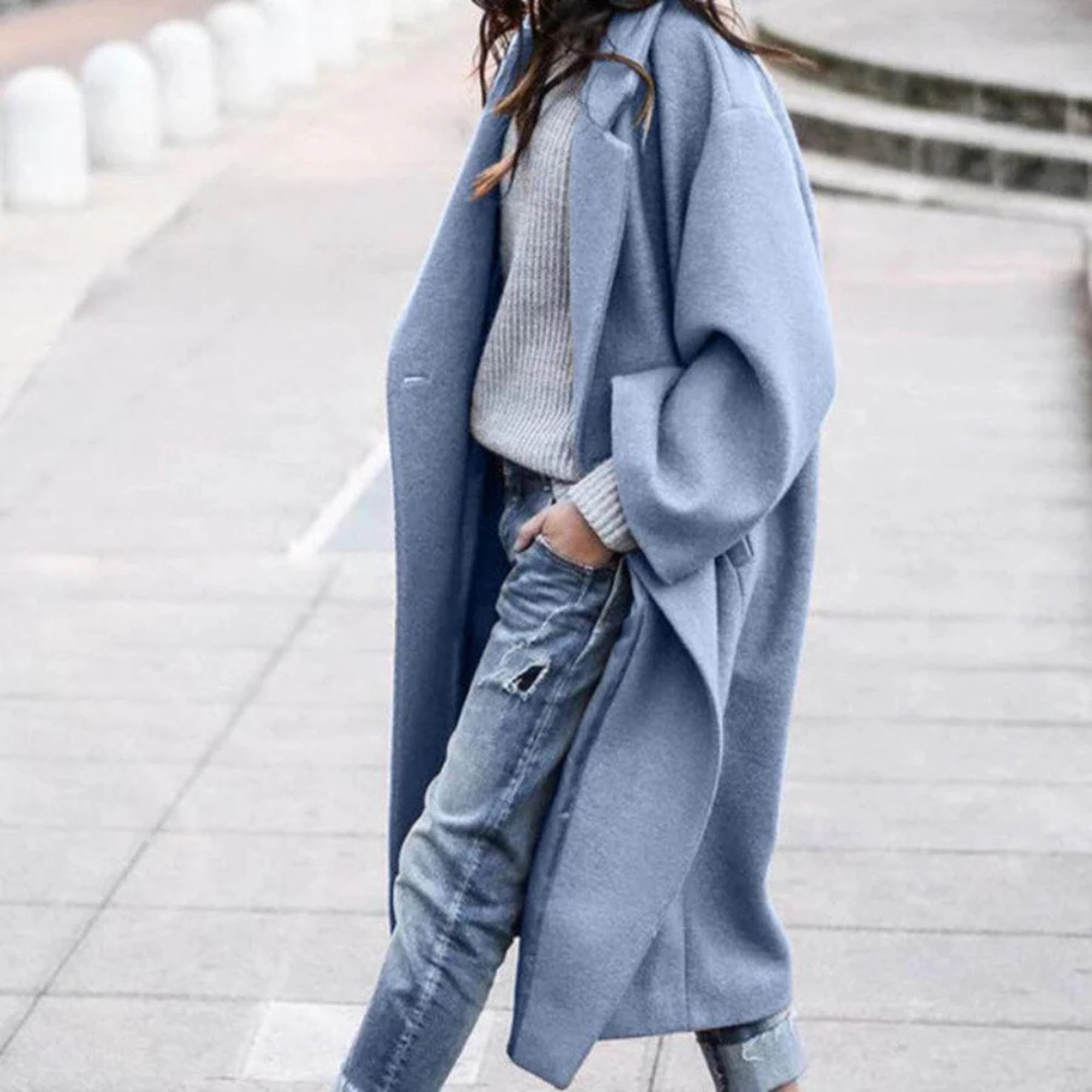 Oversized Knit Cardigan Coat with Open Front