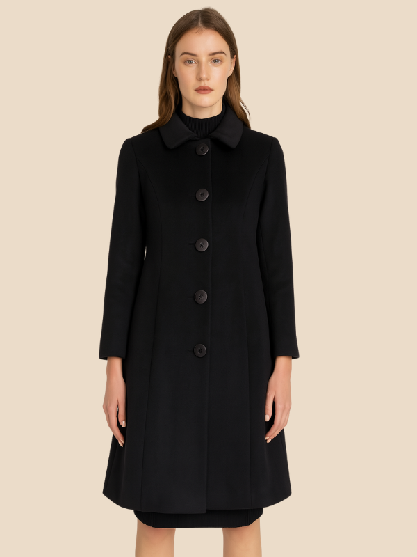 Single-Breasted Wool Coat