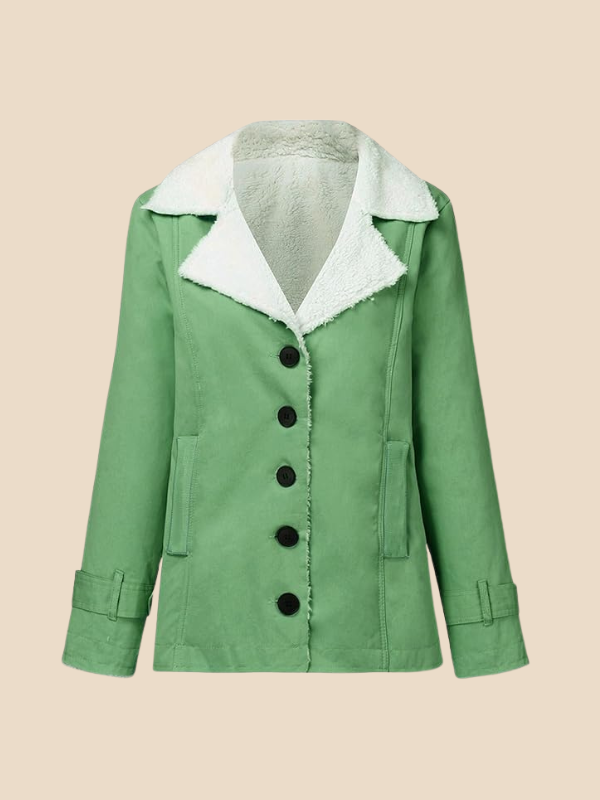 Women’s Corduroy Sherpa Lined Jacket – Cozy Winter Casual Coat