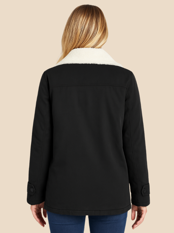 Women’s Corduroy Sherpa Lined Jacket – Cozy Winter Casual Coat