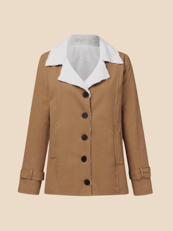 Women’s Corduroy Sherpa Lined Jacket – Cozy Winter Casual Coat