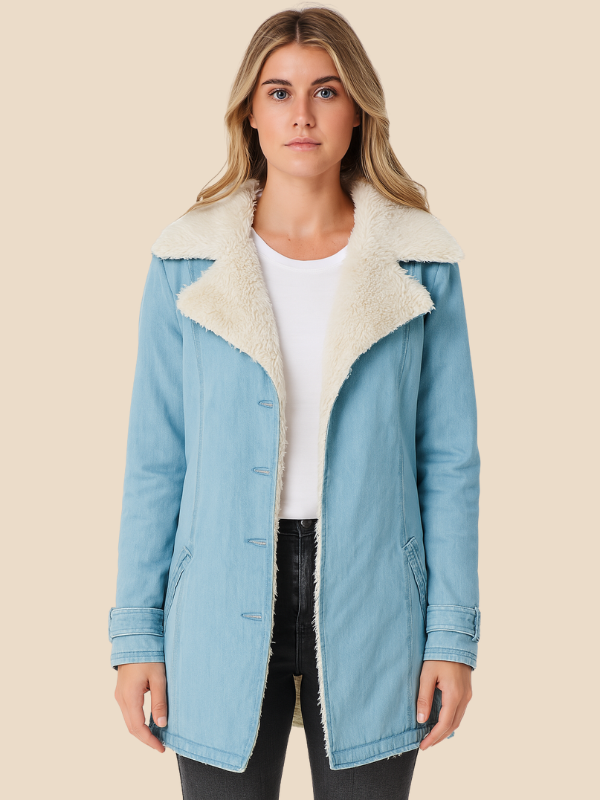 Women’s Corduroy Sherpa Lined Jacket – Cozy Winter Casual Coat