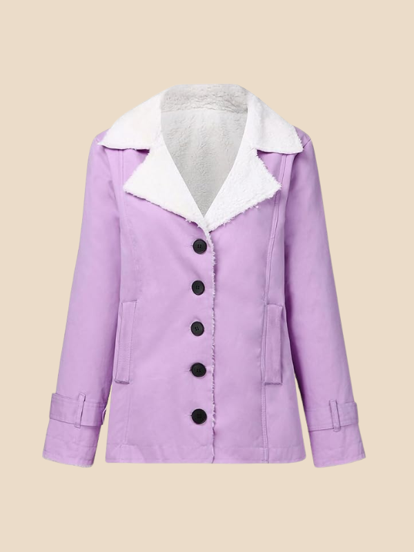 Women’s Corduroy Sherpa Lined Jacket – Cozy Winter Casual Coat