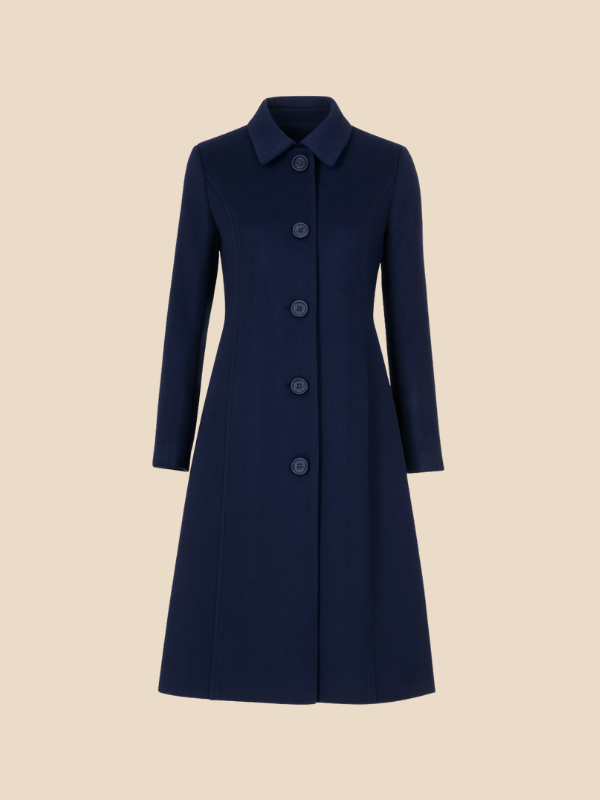 Single-Breasted Wool Coat