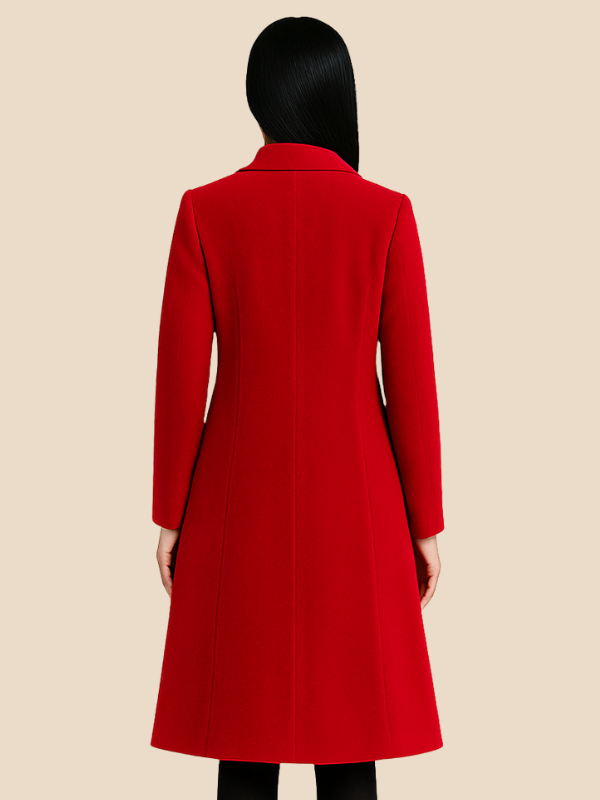 Single-Breasted Wool Coat