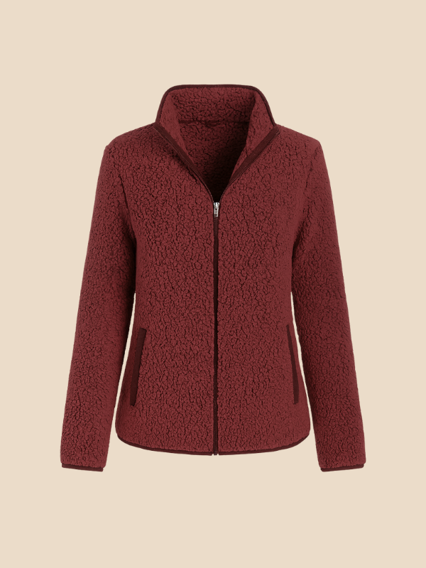 Soft Fleece Zip-Up Jacket