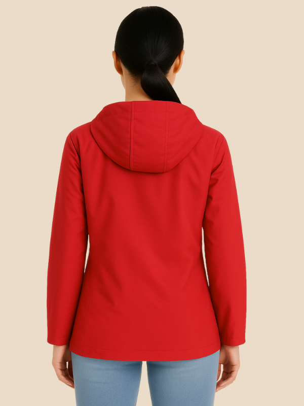 Women’s Waterproof Hooded Rain Jacket – Lightweight Outdoor Windbreaker