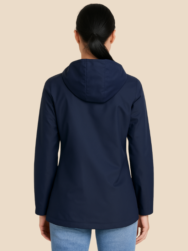 Women’s Waterproof Hooded Rain Jacket – Lightweight Outdoor Windbreaker