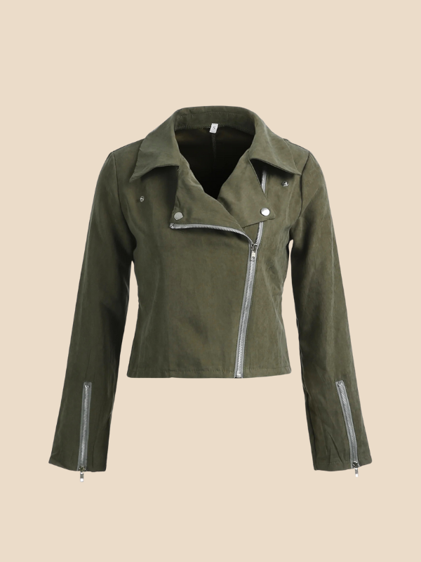 Suede Moto Jacket