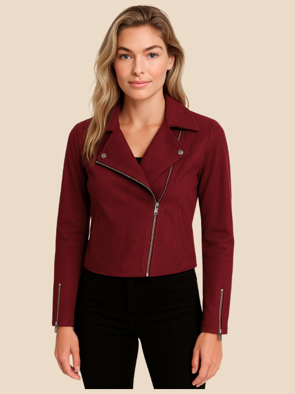 Suede Moto Jacket