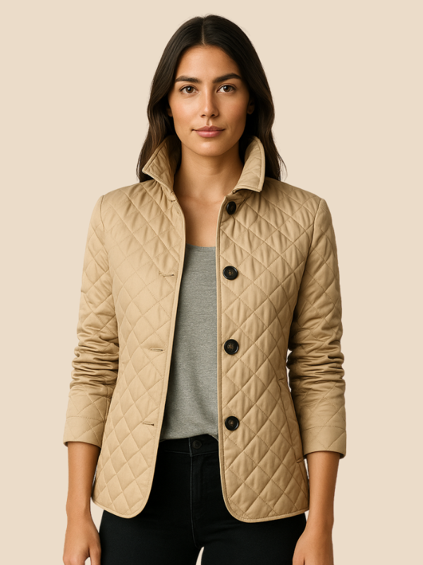 Quilted Button Jacket