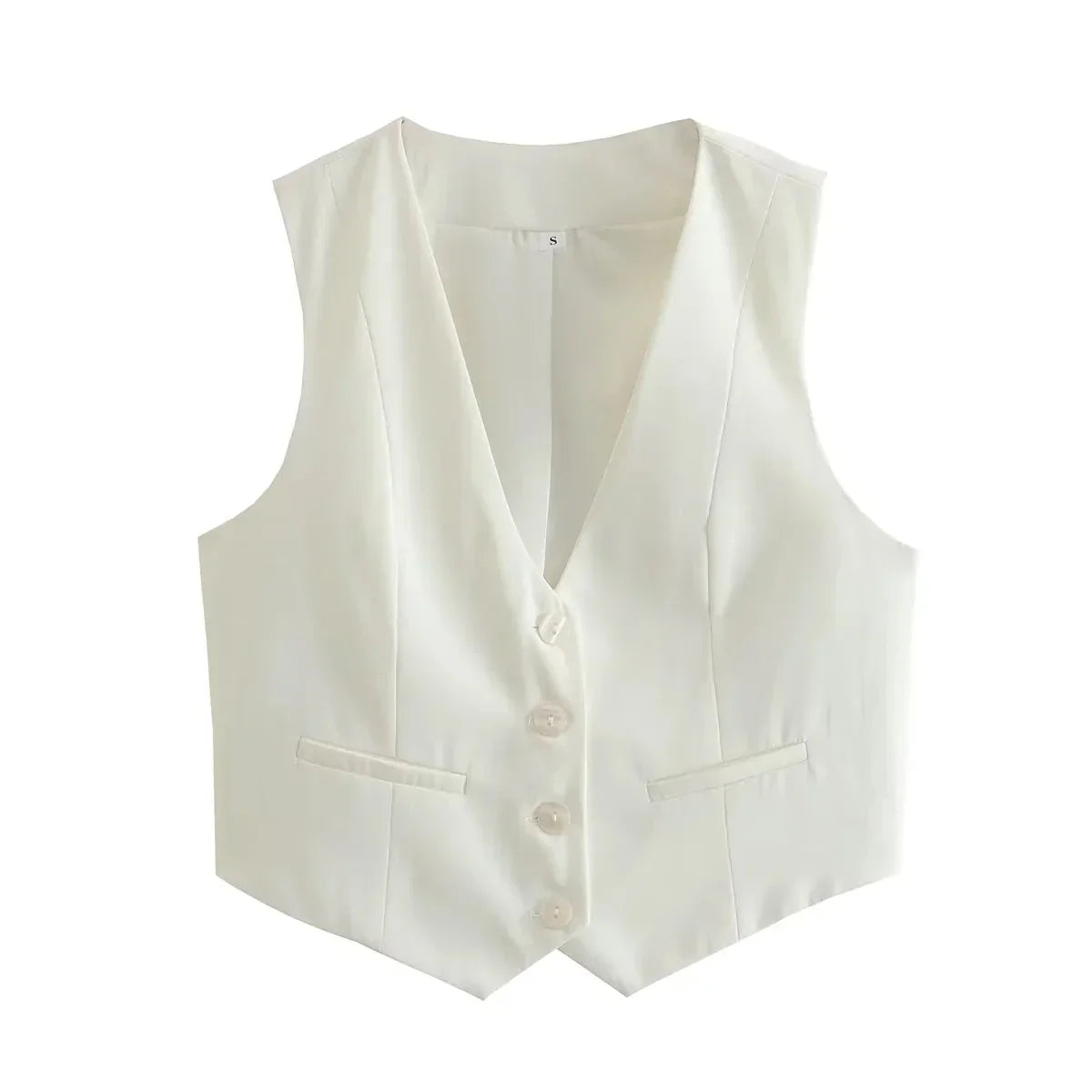 Classic Fitted Waistcoat Vest for Women