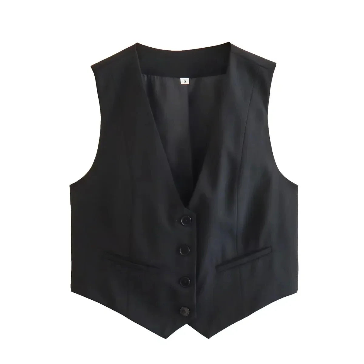 Classic Fitted Waistcoat Vest for Women