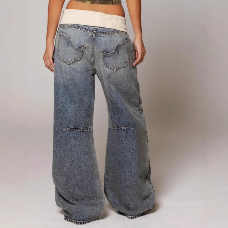 Vintage Baggy Wide-Leg Jeans for Women