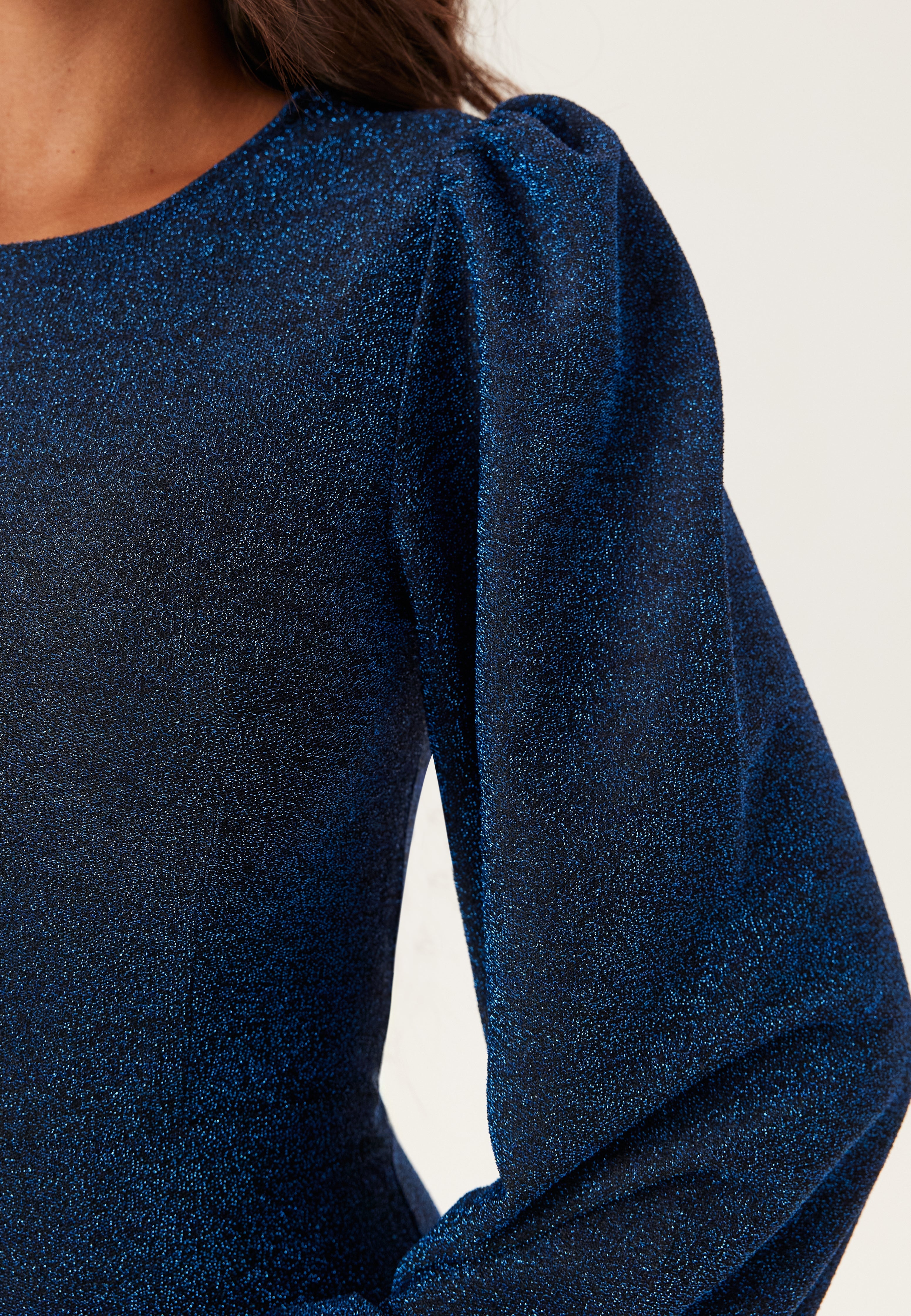 Long Sleeve Glitter Mini Dress