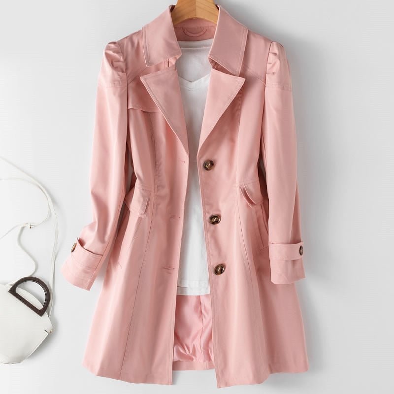 Hooded Short Trench Coat with Belted Cuffs
