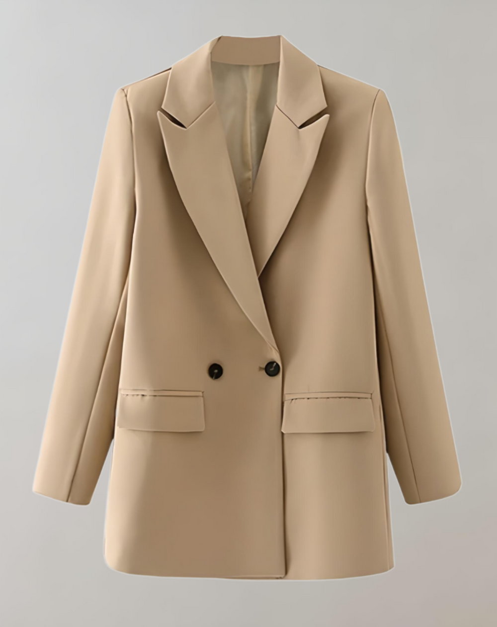 Oversized Double-Breasted Blazer for Women