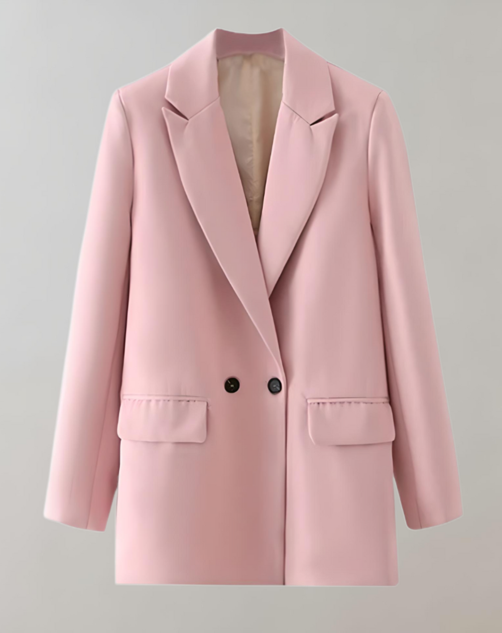 Oversized Double-Breasted Blazer for Women