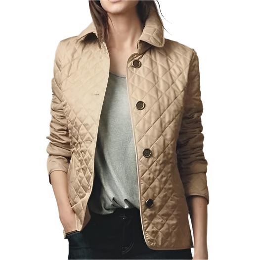 Quilted Button Jacket