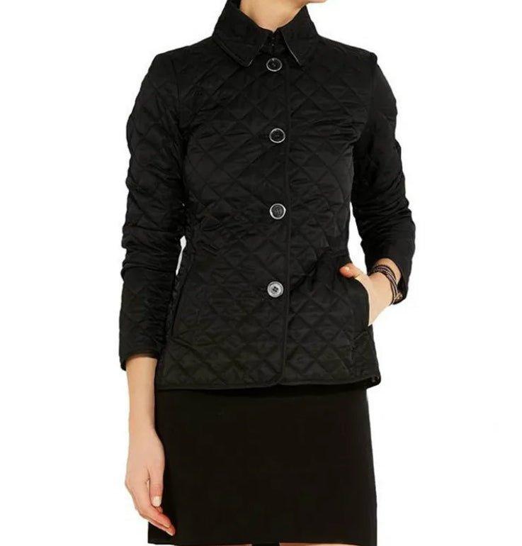 Quilted Button Jacket