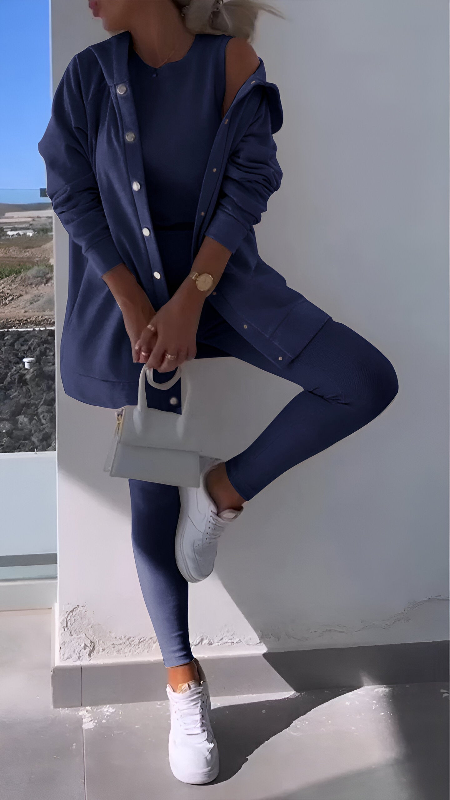 Stylish Off-Shoulder Two-Piece Loungewear Set for Women