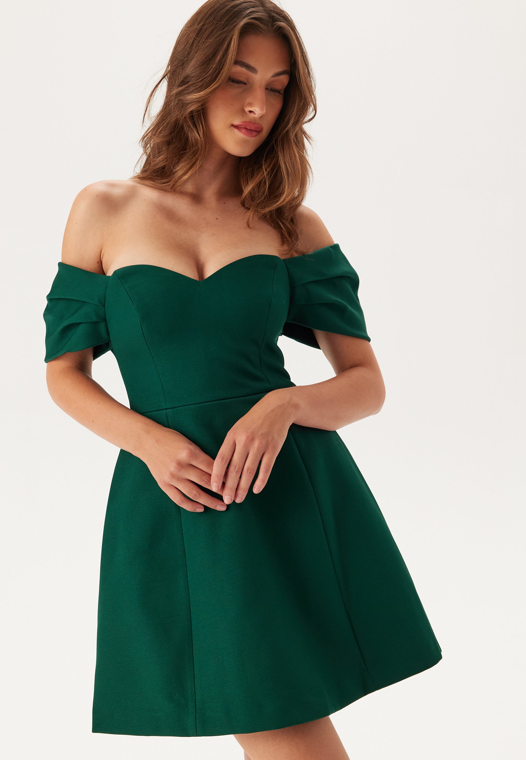 Off Shoulder Sweetheart Mini Dress