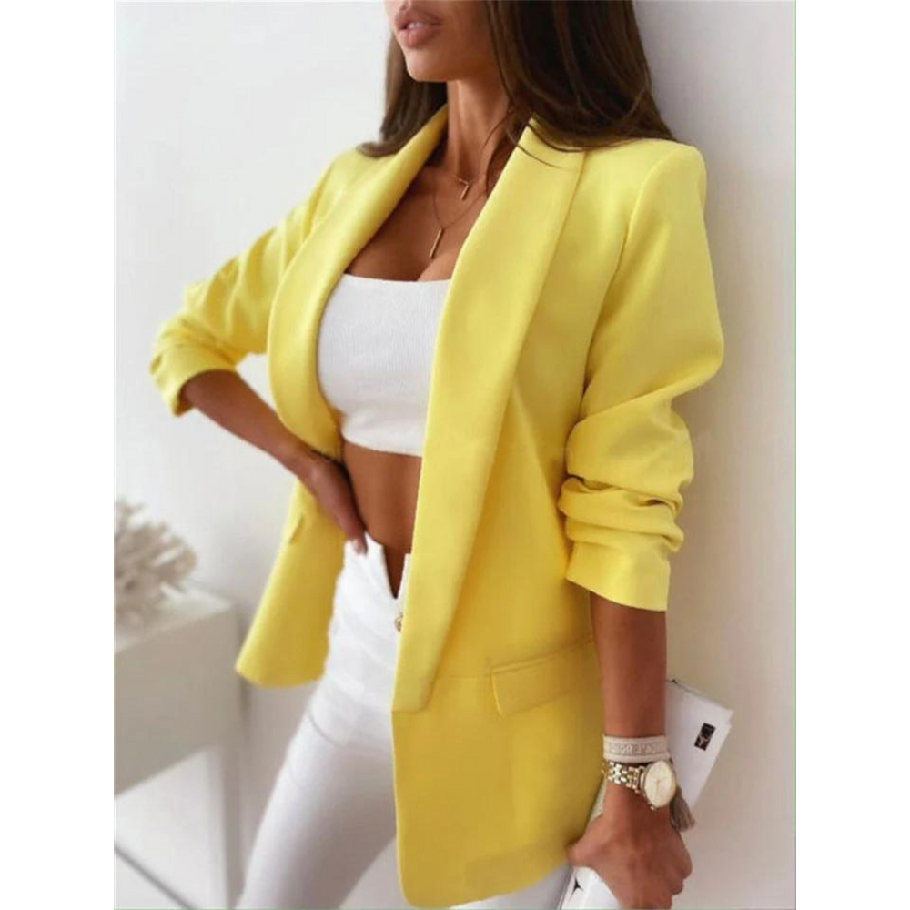 Chic Longline Casual Blazer for Women