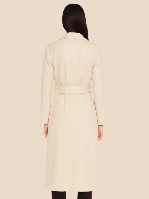Long Belted Wool Coat