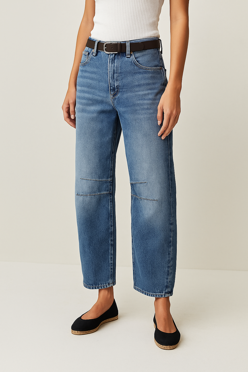 Relaxed Straight-Leg Jeans for Women