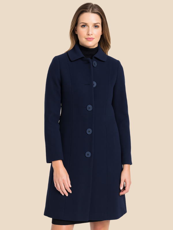 Single-Breasted Wool Coat