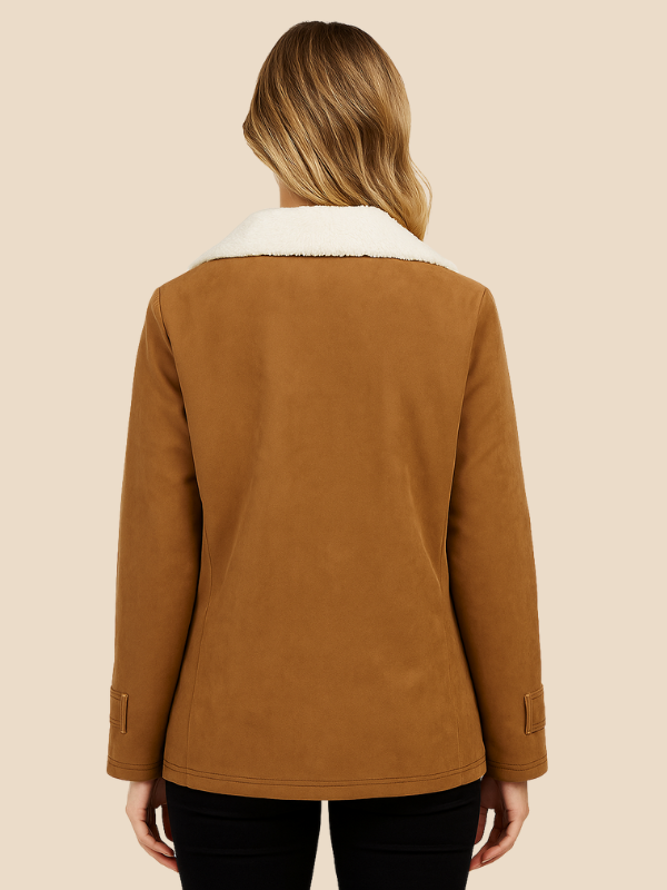 Women’s Corduroy Sherpa Lined Jacket – Cozy Winter Casual Coat