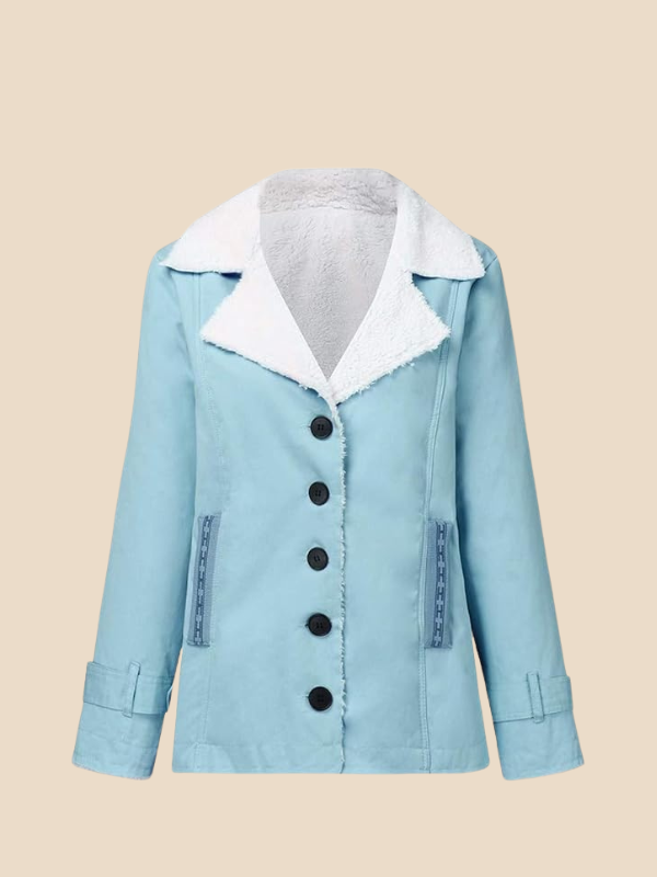 Women’s Corduroy Sherpa Lined Jacket – Cozy Winter Casual Coat