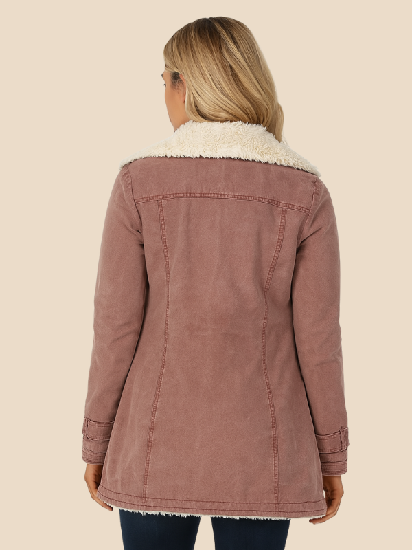 Women’s Corduroy Sherpa Lined Jacket – Cozy Winter Casual Coat