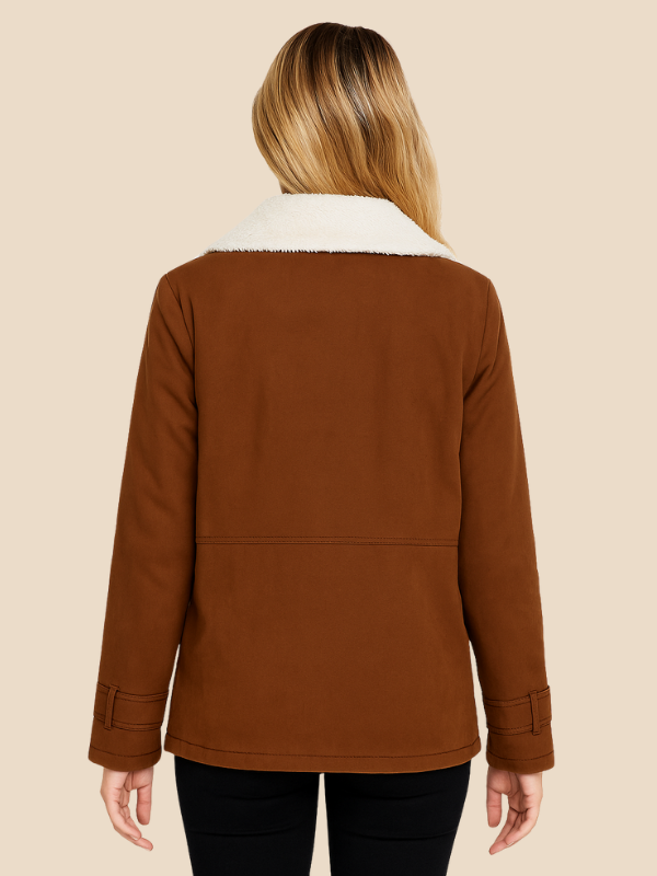 Women’s Corduroy Sherpa Lined Jacket – Cozy Winter Casual Coat