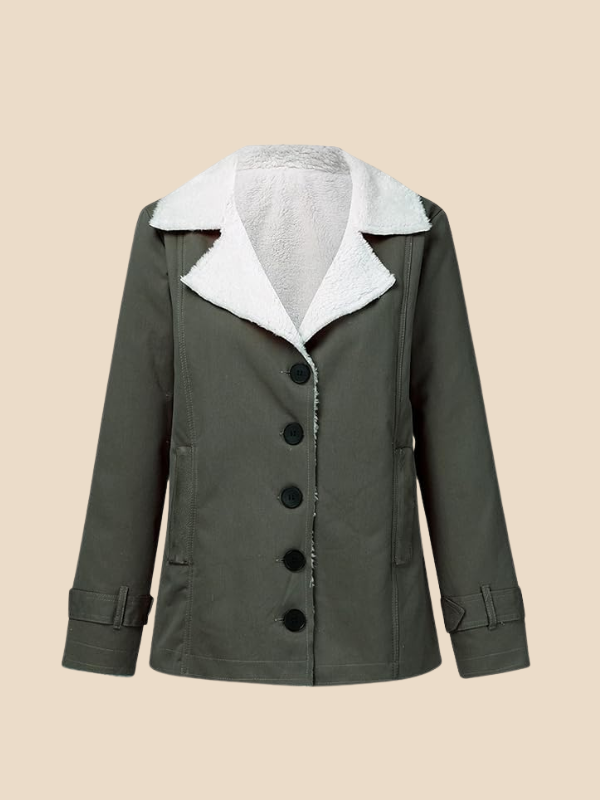 Women’s Corduroy Sherpa Lined Jacket – Cozy Winter Casual Coat