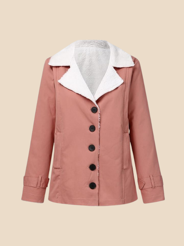 Women’s Corduroy Sherpa Lined Jacket – Cozy Winter Casual Coat