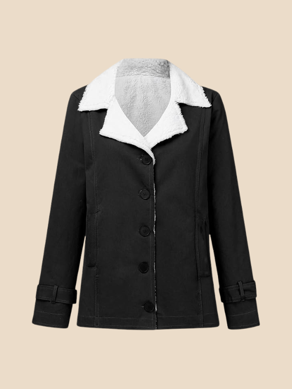 Women’s Corduroy Sherpa Lined Jacket – Cozy Winter Casual Coat