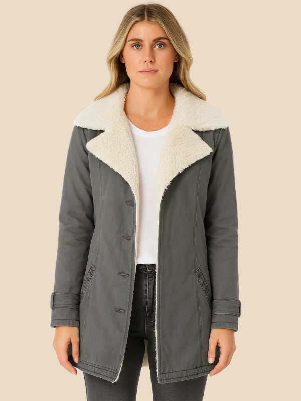 Women’s Corduroy Sherpa Lined Jacket – Cozy Winter Casual Coat