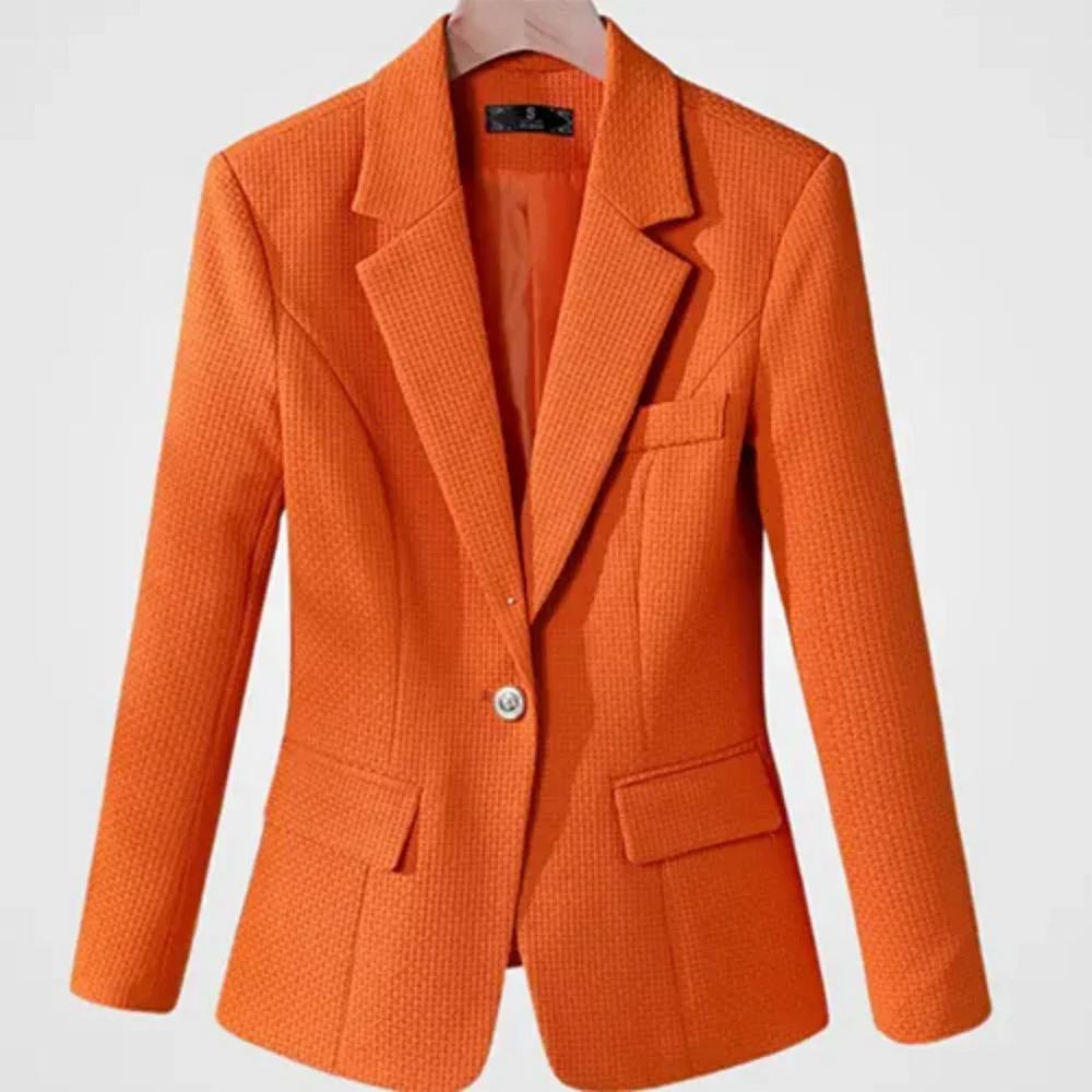 Tailored Single-Breasted Blazer for Women