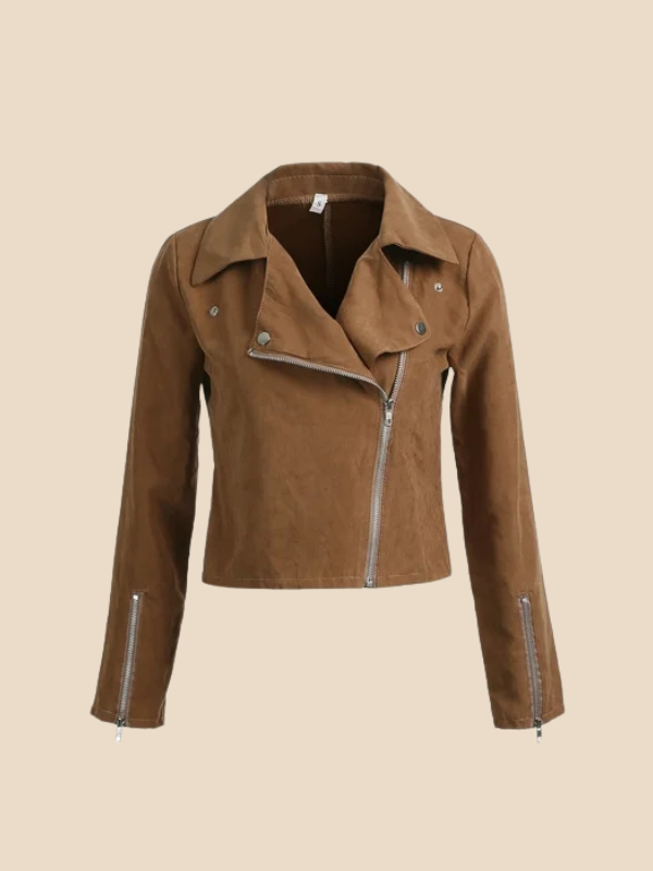 Suede Moto Jacket