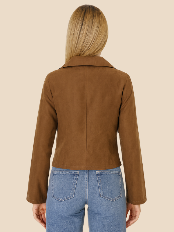 Suede Moto Jacket
