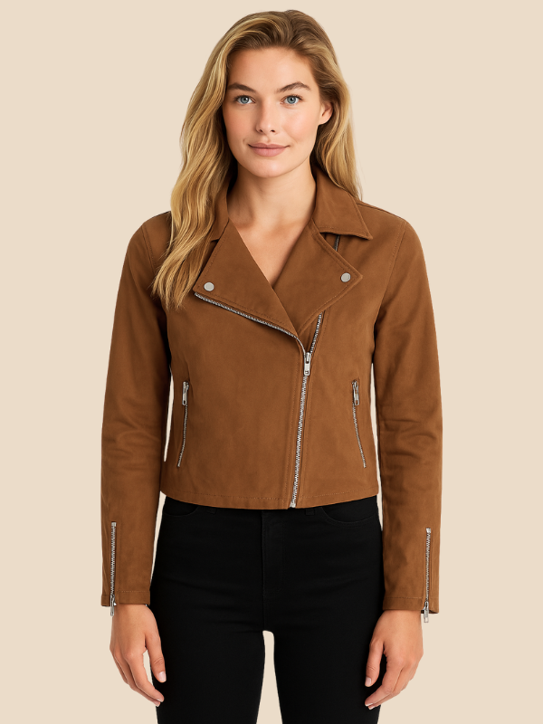 Suede Moto Jacket