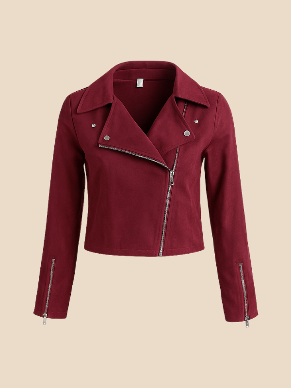 Suede Moto Jacket