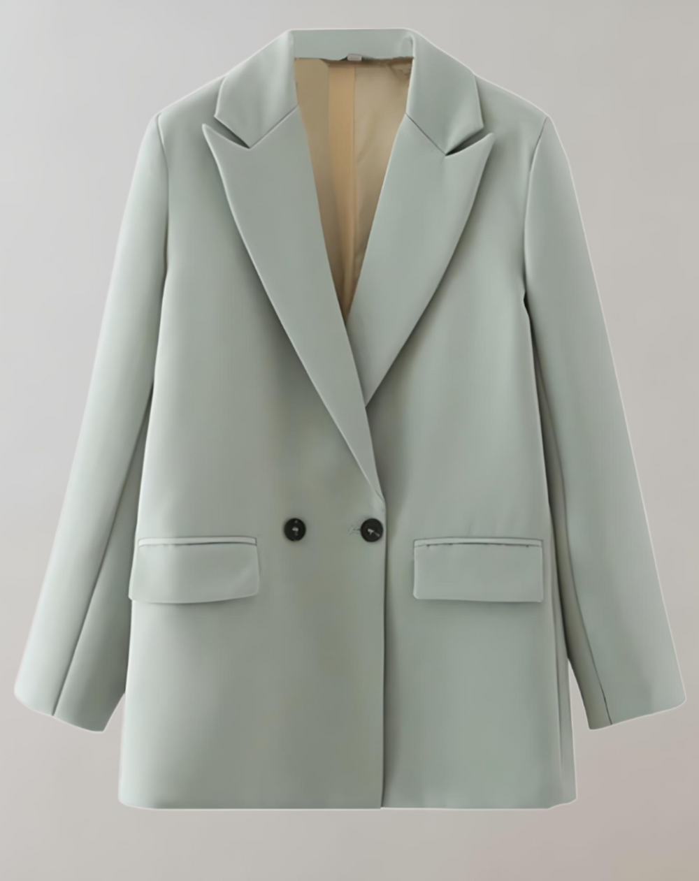 Oversized Double-Breasted Blazer for Women