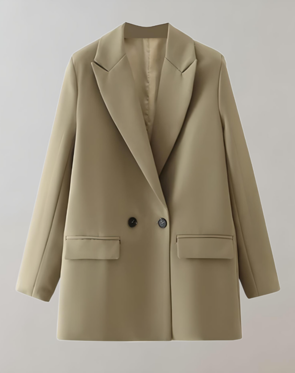 Oversized Double-Breasted Blazer for Women