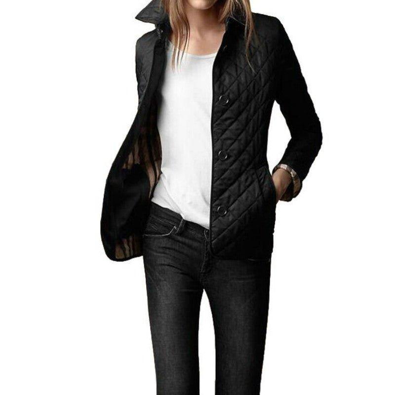 Quilted Button Jacket