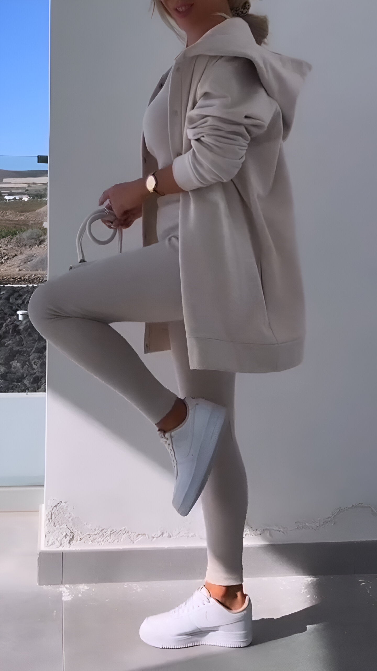 Stylish Off-Shoulder Two-Piece Loungewear Set for Women