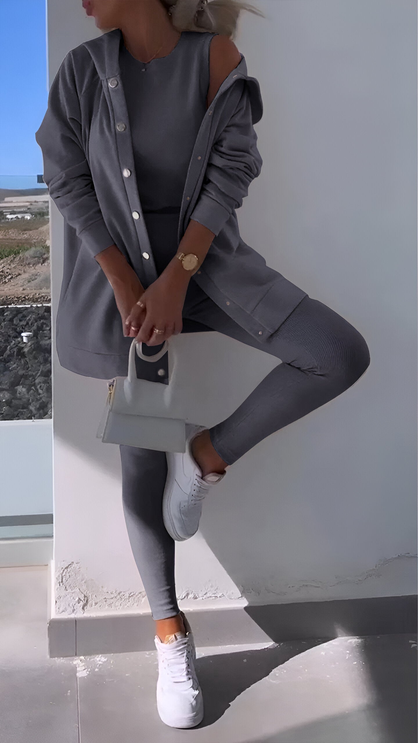 Stylish Off-Shoulder Two-Piece Loungewear Set for Women